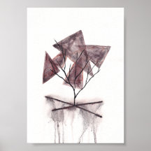 Dood Abstract Aquarel Kunst