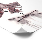 Dood Abstract Aquarel Kunst Poster (Hoek)