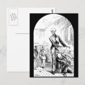 Dood als de echte beschermer van het arme briefkaa briefkaart (Voorkant / Achterkant)