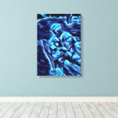 Dood & Belastingen Acryl Airbrush op Canvas (Insitu (Houten vloer))