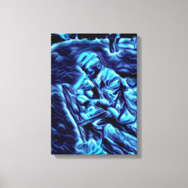 Dood & Belastingen Acryl Airbrush op Canvas