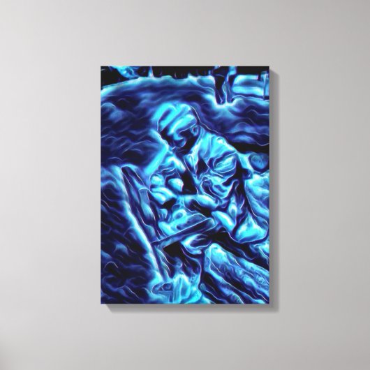 Dood & Belastingen Acryl Airbrush op Canvas (Voorkant)