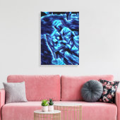 Dood & Belastingen Acryl Airbrush op Canvas (Insitu (Woonkamer))