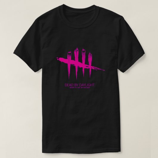 Dood bij daglicht Logo x warm roze T-shirt (Design voorkant)
