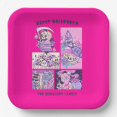 Dood binnen, maar nog steeds Schattige Halloween Papieren Bordje (Voorkant)