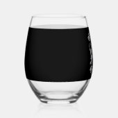 Dood binnen maar vrolijk AF kerstcadeau skelet Wijnglas Zonder Voet (Links)