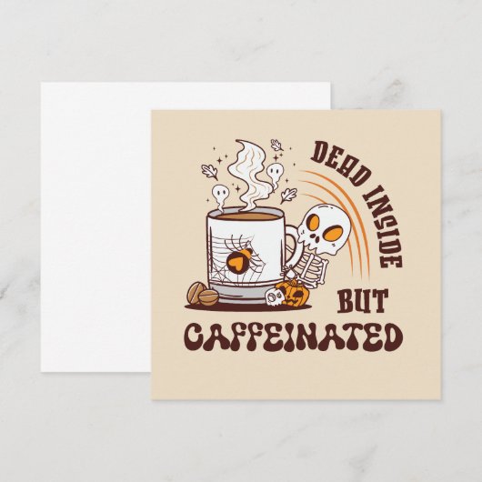 Dood binnenin, maar cafeïnevrij (Voorkant / Achterkant)