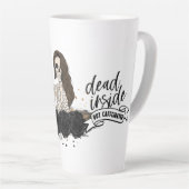 Dood binnenin, maar cafeïnevrij latte mok (Rechterhoek)