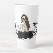 Dood binnenin, maar cafeïnevrij latte mok (Voorkant)