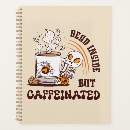 Dood binnenin, maar cafeïnevrij planner (Voorkant)