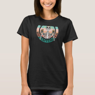 Dood binnenin, met cafeïnevrije vun skelton-koffie t-shirt