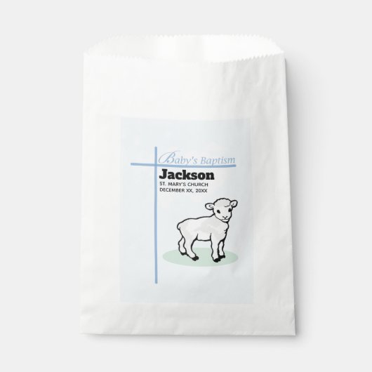 Dood Blauwe Jongens Lam, Aanpasbaar Bedankzakje (Voorkant)