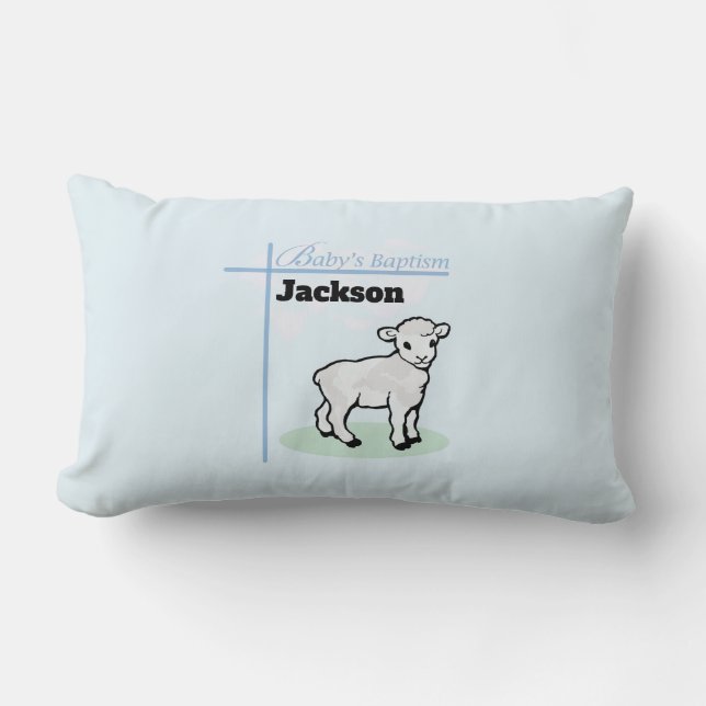 Dood Blauwe Jongens Lam, Aanpasbaar Kussen (Voorkant)