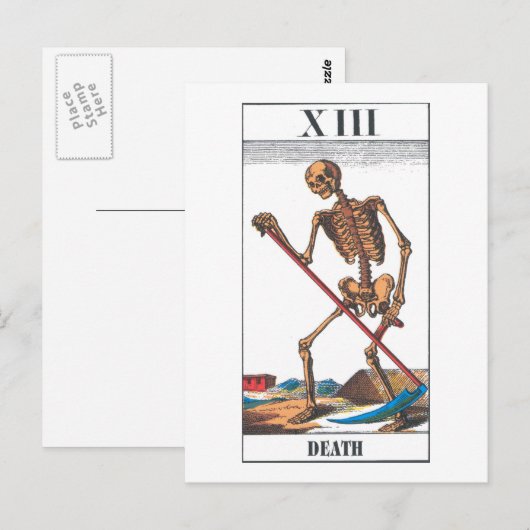 dood briefkaart (Voorkant / Achterkant)