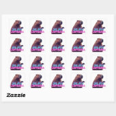 Dood Capybara Grappig Dieren Meme Cadeau Vierkante Sticker (Vel)