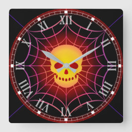 Dood Catcher Square Wall klok