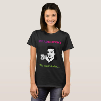 Dood Cheeky-vrouwtjes korte mouw zwart t-shirt