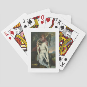 Dood Christus Gesteund door een Engel, c.1646-52 ( Pokerkaarten