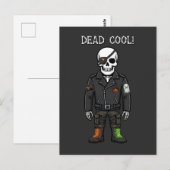 Dood Cool Skelet Biker | Halloween Briefkaart (Voorkant / Achterkant)