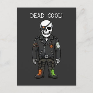 Dood Cool Skelet Biker | Halloween Briefkaart