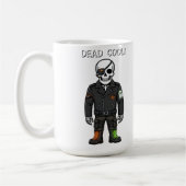 Dood Cool Skelet Biker | Halloween Koffiemok (Links)