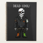 Dood Cool Skelet Biker | Halloween Planner (Voorkant)
