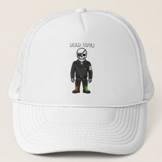 Dood Cool Skelet Biker | Halloween Trucker Pet