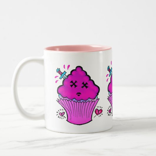 Dood Cute Cupcake Mok (Links)