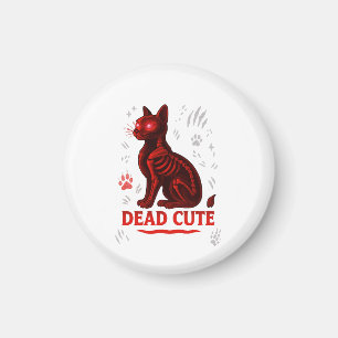 Dood Cute – Halloween Kat T-Shirt Magneet