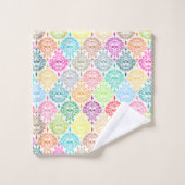 Dood Damasvestief kleurrijk suikerriet Bad Handdoek (Wasdoekje)