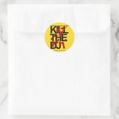 Dood de DJ Ronde Sticker (Tas)