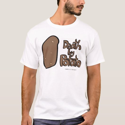 Dood door aardappel t-shirt (Voorkant)