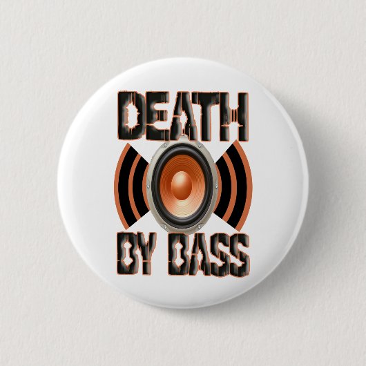 DOOD DOOR BASS RONDE BUTTON 5,7 CM (Voorkant)