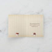 Dood door Chocolade Vrijgezellenfeest Dank u Bedankkaart (Binnen)