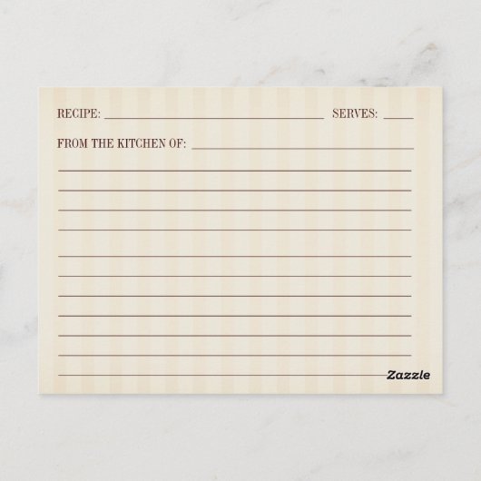 Dood door chocoladerecept briefkaart (Achterkant)