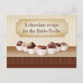 Dood door chocoladerecept briefkaart (Voorkant)