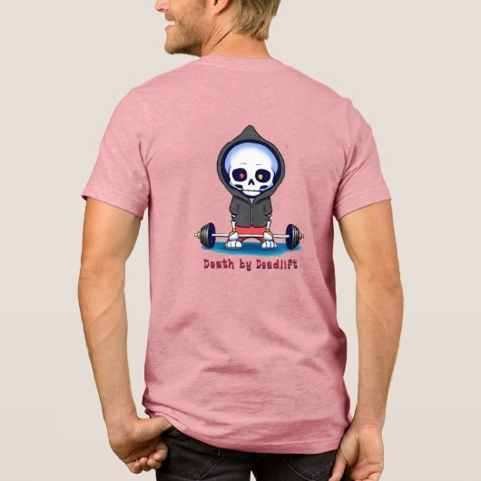 Dood door Deadlift Tri-Blend Shirt (Achterkant)