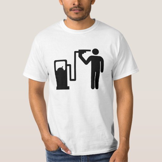 Dood door gasstraalpijp t-shirt (Voorkant)