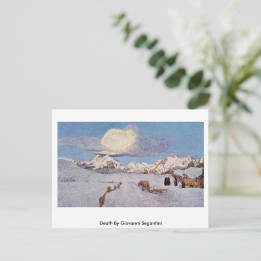 Dood door Giovanni Segantini Briefkaart (Staand voorkant)