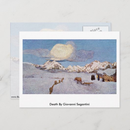 Dood door Giovanni Segantini Briefkaart (Voorkant / Achterkant)