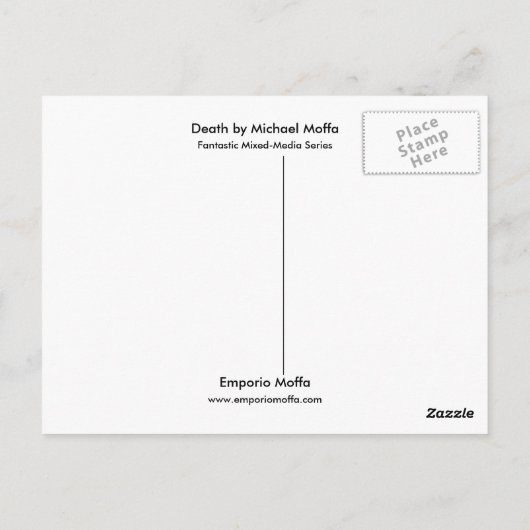Dood door Michael Moffa Briefkaart (Achterkant)