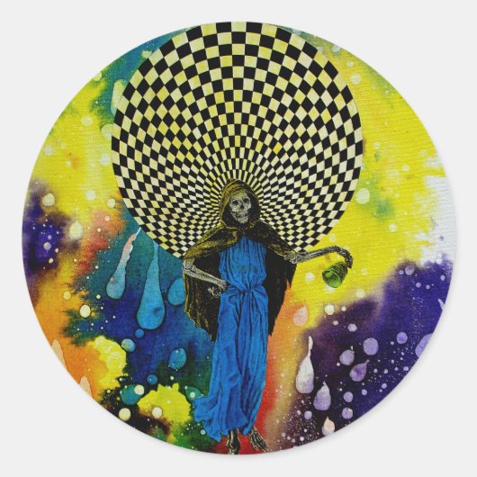 Dood door Michael Moffa Ronde Sticker (Voorkant)