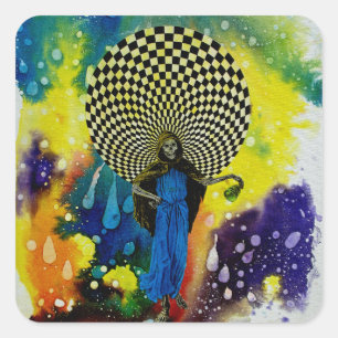 Dood door Michael Moffa Vierkante Sticker