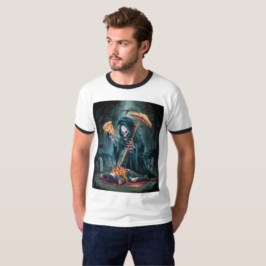 Dood door Pizza T-shirt (Voorkant volledig)