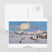 Dood door Segantini Giovanni Briefkaart (Voorkant / Achterkant)