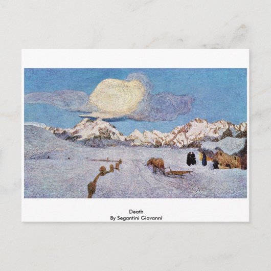 Dood door Segantini Giovanni Briefkaart (Voorkant)