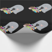 Dood door Snoep Halloween Design Cadeaupapier (Hoek)