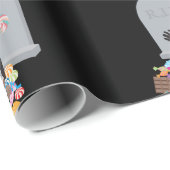 Dood door Snoep Halloween Design Cadeaupapier (Rol Hoek)