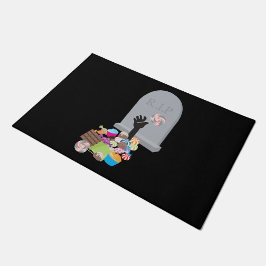 Dood door Snoep Halloween Design Deurmat (Schuin)