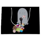 Dood door Snoep Halloween Design Groot Cadeauzakje (Voorkant)